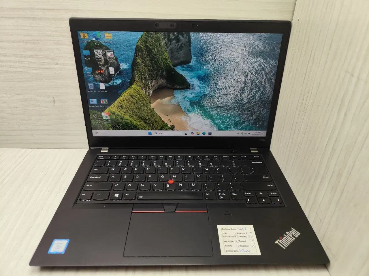 سبک زیبا قدرتمندLenovo Thinkpad T480s i7نسل۸صفحه2k|رایانه همراه|تهران, باغ فیض|دیوار