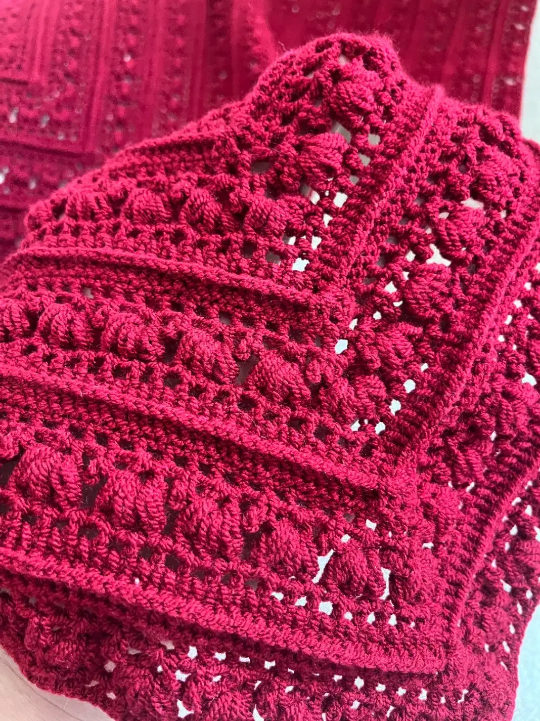 شال سه گوش دست بافت|لباس|زرند, |دیوار