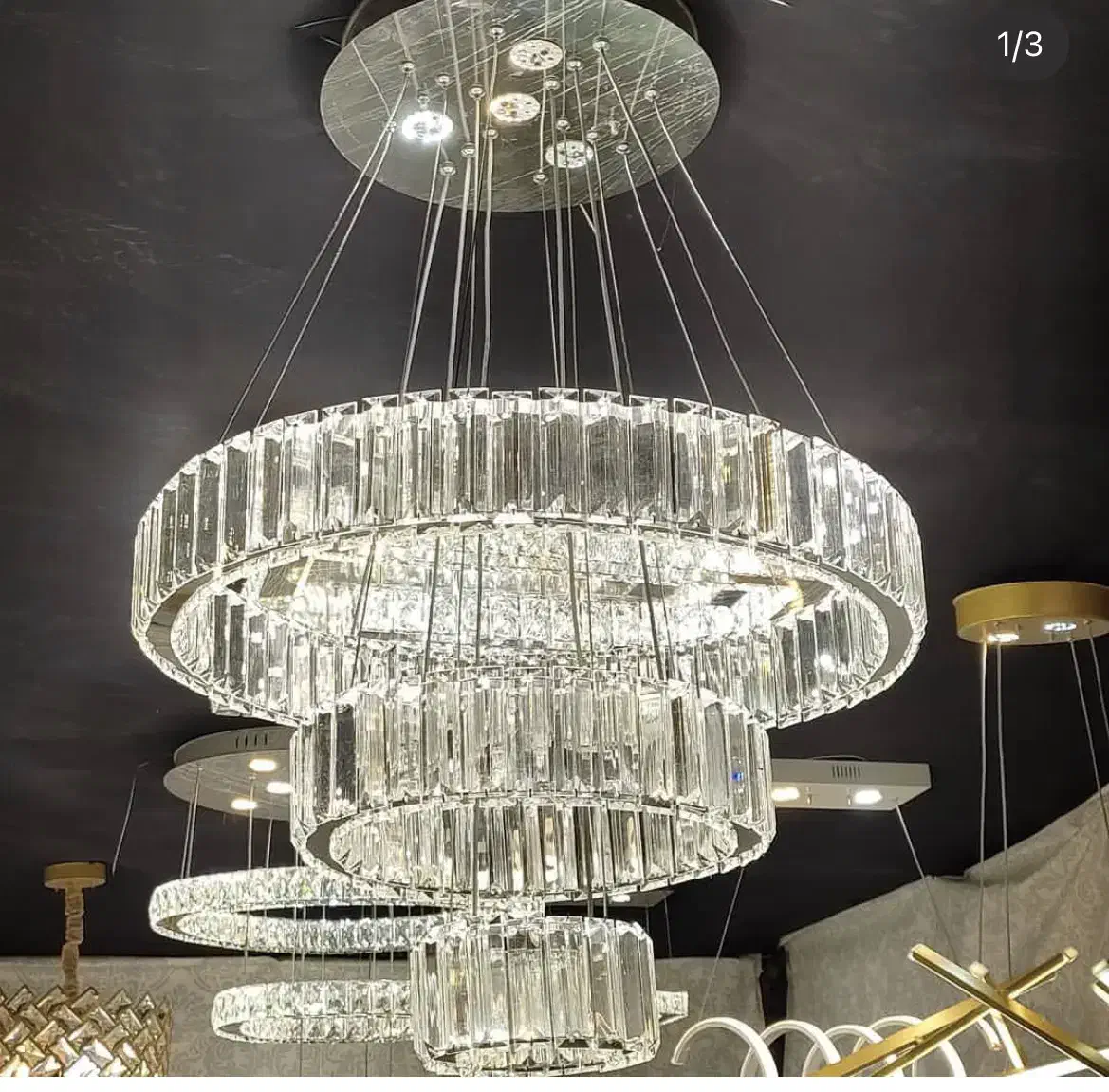 لوسترکریستالی ومدرن قیمت مناسب ‌کیفیت بالا|لوستر و چراغ آویز|اراک, |دیوار