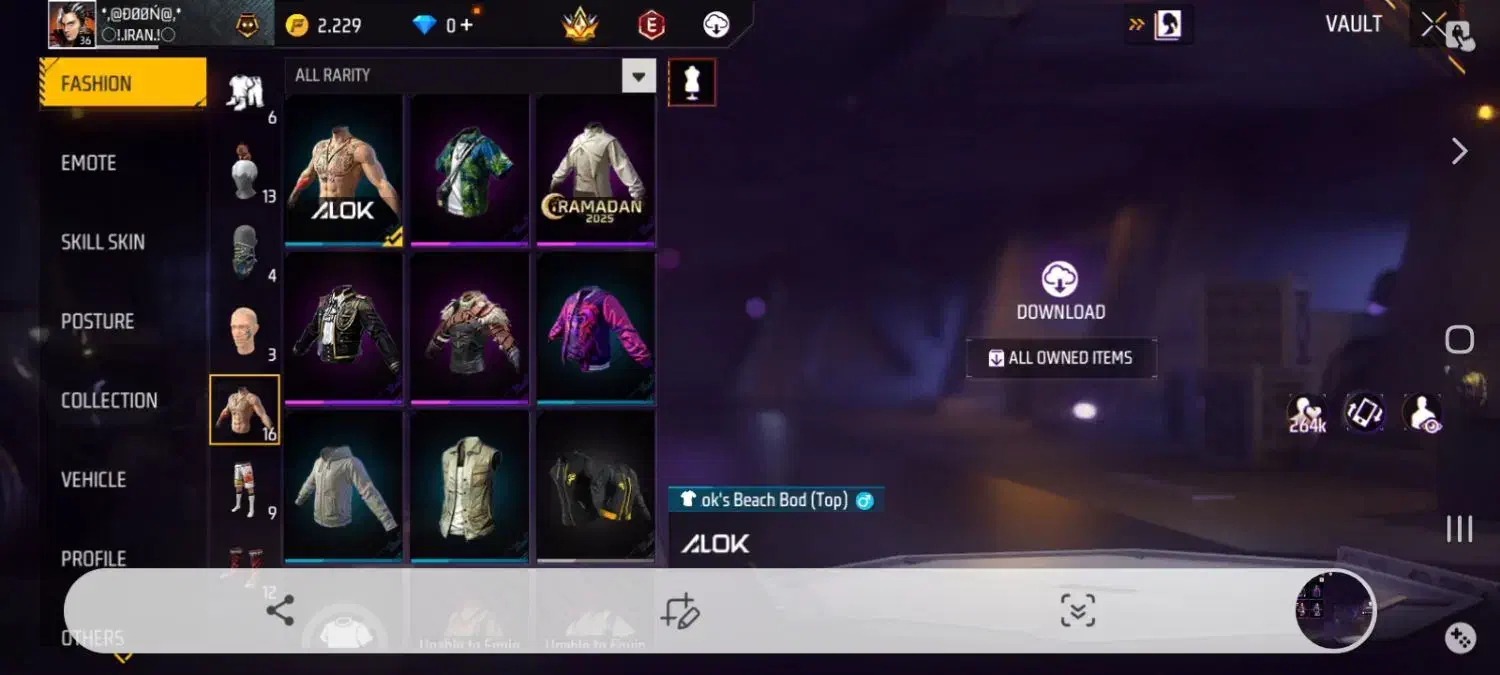 اکانت فری فایر لول۳۶|کنسول، بازی ویدئویی و آنلاین|بجنورد, |دیوار