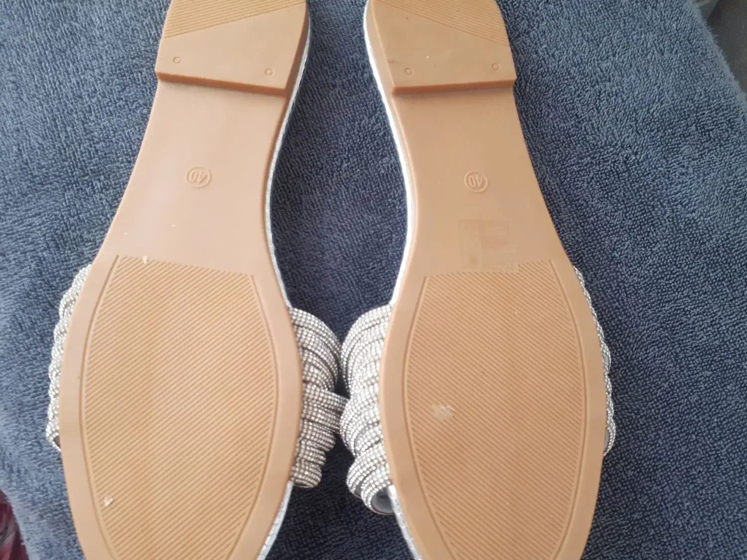 صندل نقره ایی ترک نونو|کیف، کفش، کمربند|خمام, |دیوار