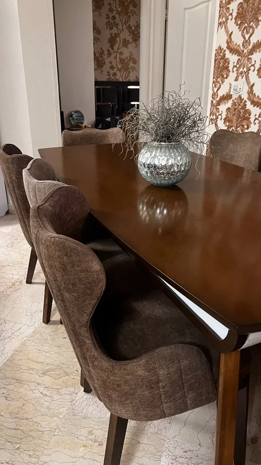 میز ناهار خوری چوبی ۸ نفره|میز و صندلی غذاخوری|تهران, جوانمردان (اندیشه)|دیوار