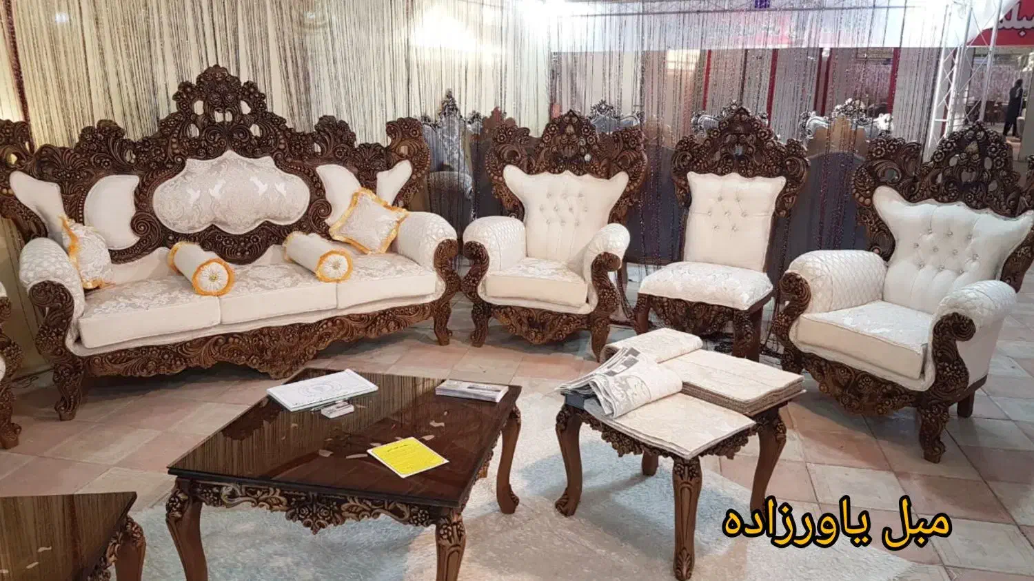 مبل سلطنتی راحتی 7 نفره استاندارد یاعوت نقد اقساط|مبلمان خانگی و میز عسلی|ارومیه, |دیوار