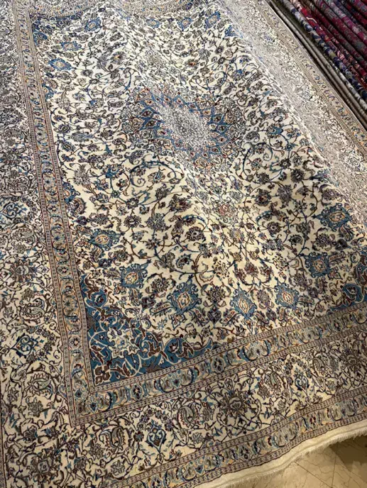 جفت فرش ۱۲ متری نایین گل ابریشم|فرش|تهران, آسمان|دیوار