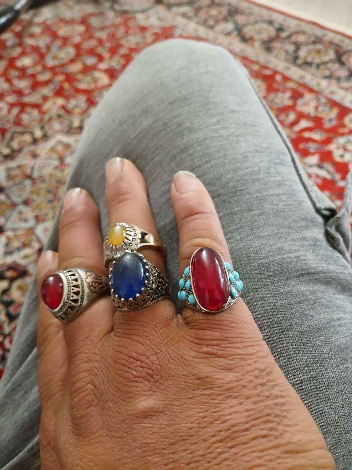 انگشتری شیک خاص پسند نقره|جواهرات|نیشابور, فردوسی جنوبی|دیوار