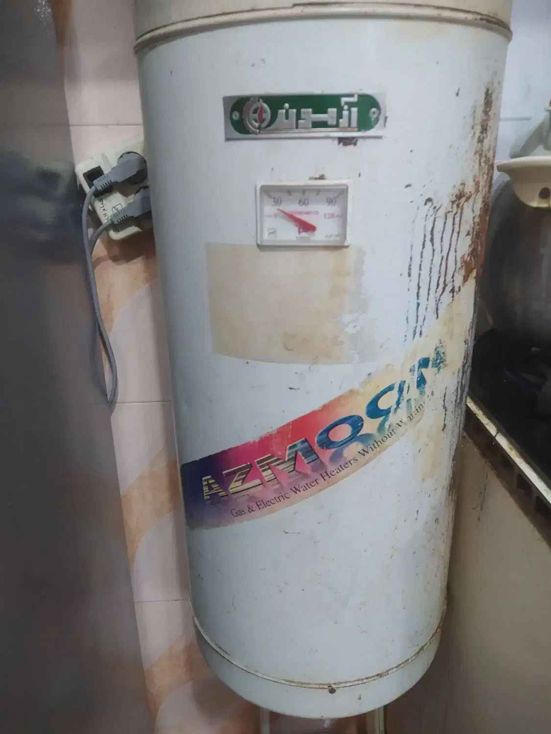 فروش یک عددابگرمکن برقی آزمون ۶۰لیتری|آبگرمکن، پکیج، شوفاژ|زابل, |دیوار