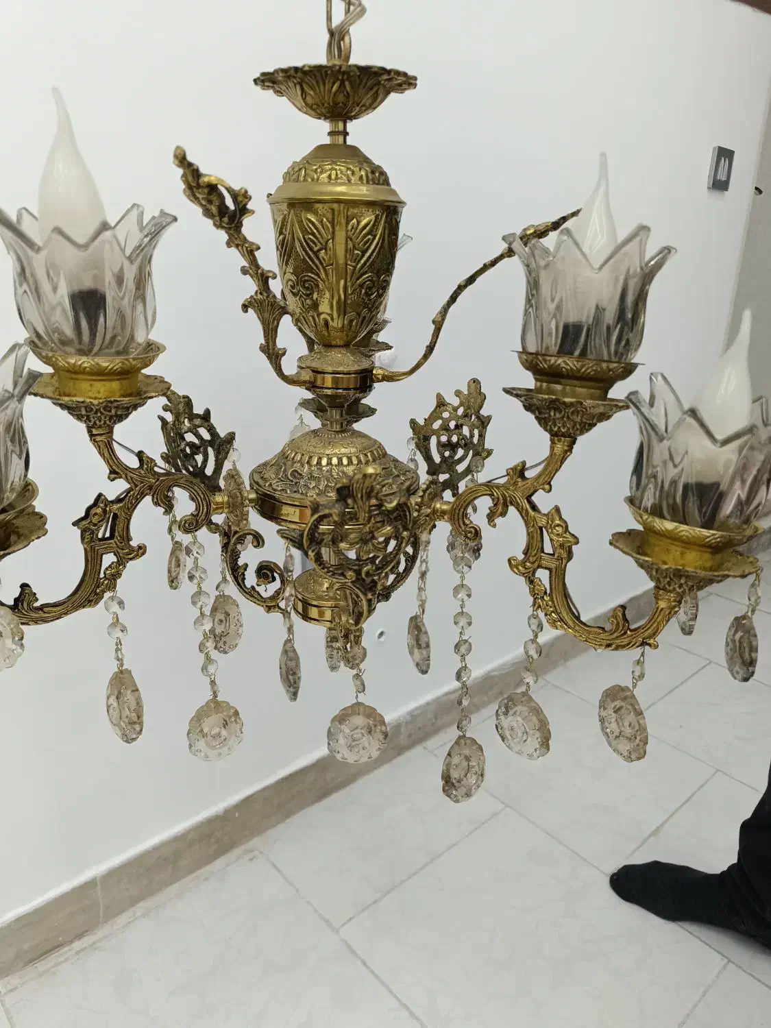 لوستر برنجی|لوستر و چراغ آویز|پرند, فاز ۴|دیوار