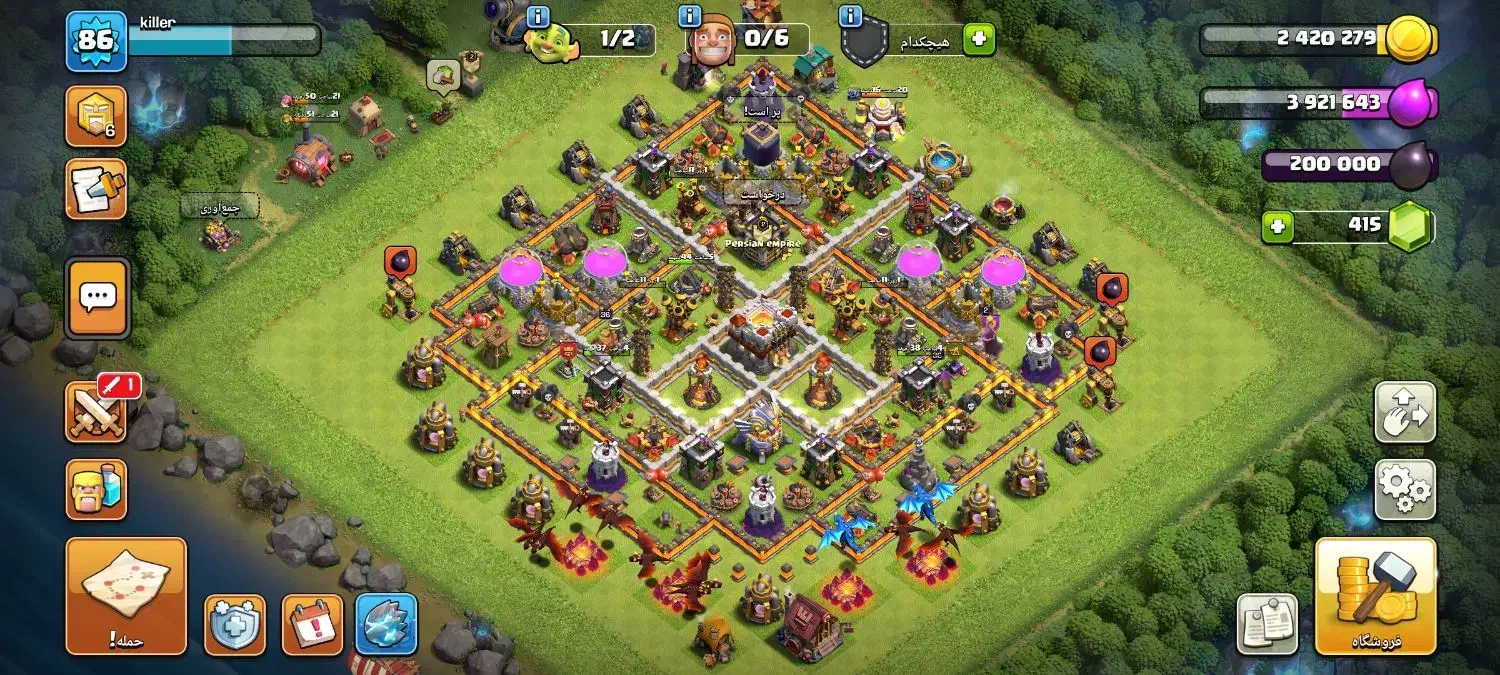 اکانت تان 11 کلش|کنسول، بازی ویدئویی و آنلاین|محمدشهر, جعفرآباد|دیوار