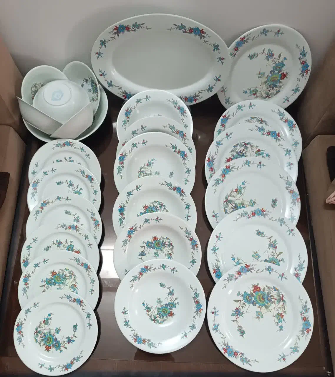 سرویس ملامین مارک چینی تکه|ظروف سرو و پذیرایی|بادرود, |دیوار