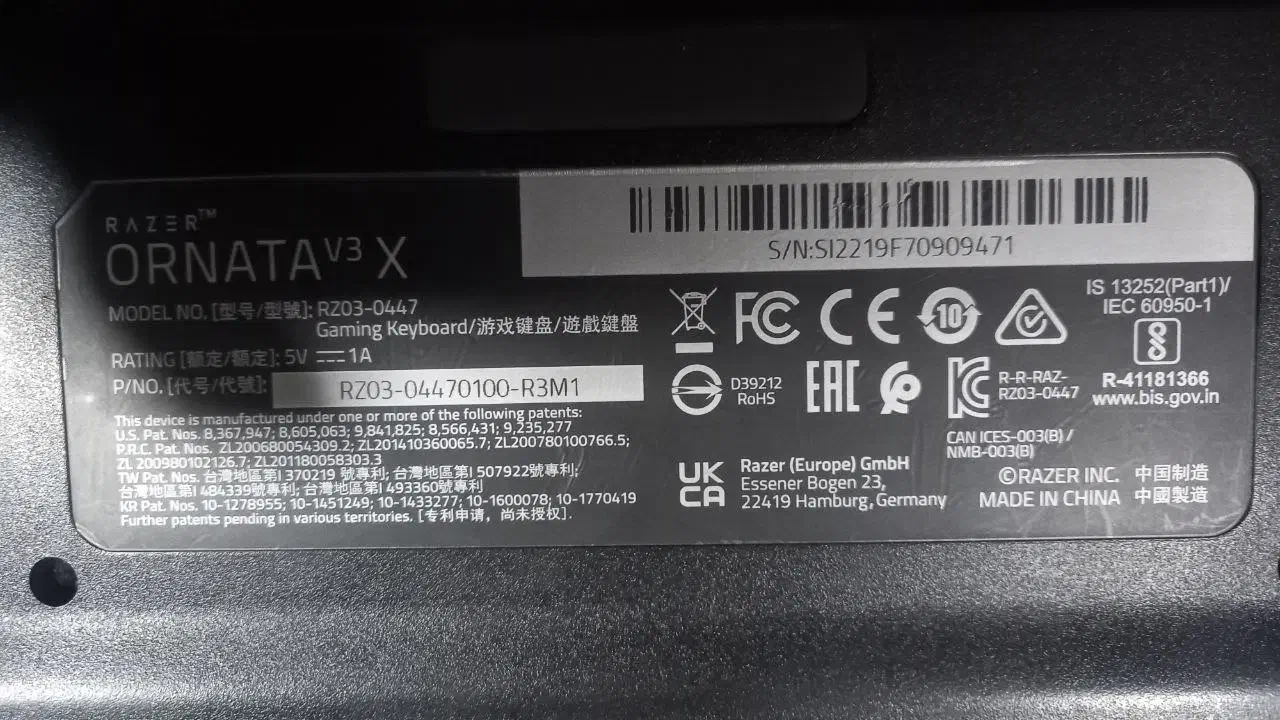 کیبورد گیمینگ Razer ORNATA V3 X توافقی|قطعات و لوازم جانبی رایانه|لاهیجان, مهرگان|دیوار