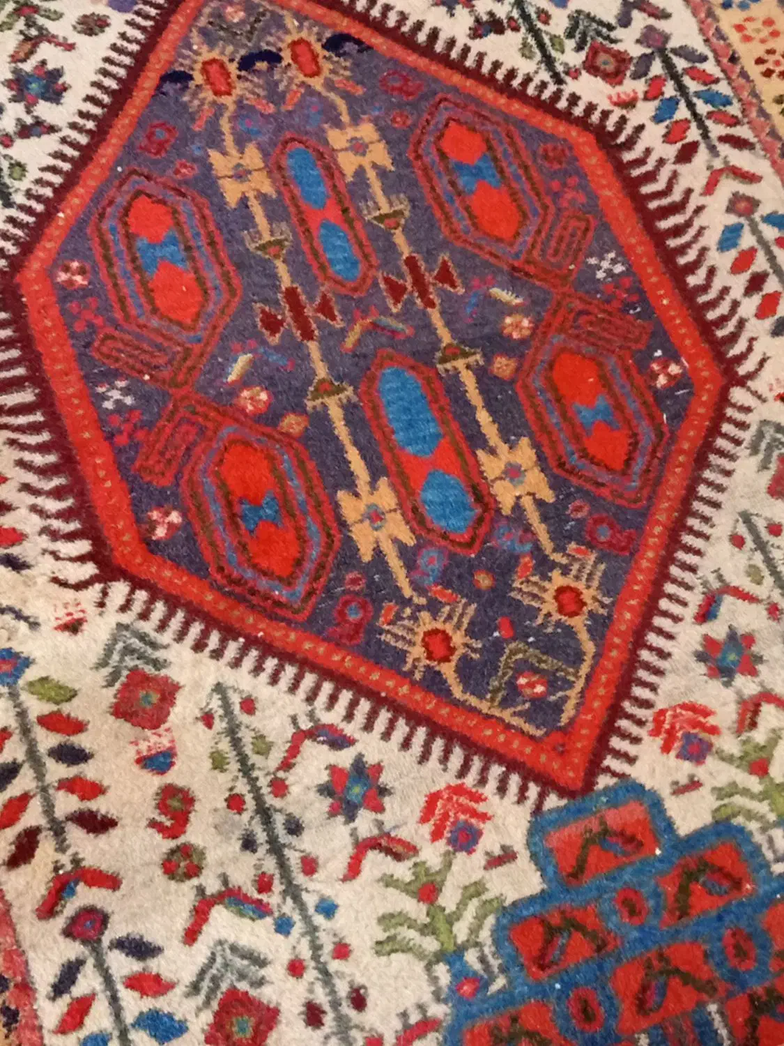 فرش دستبافت وغیره|فرش|رودهن, |دیوار