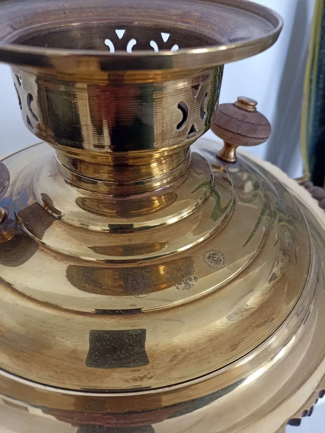 سماور ایرانی طرح روسی|کلکسیون اشیاء عتیقه|بیرجند, |دیوار