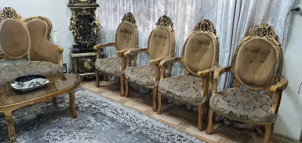 مبل استیل ۹نفر. نهار خوری ۶نفر. تخت ۲نفره جکدار|مبلمان خانگی و میز عسلی|تهران, نیکنام|دیوار