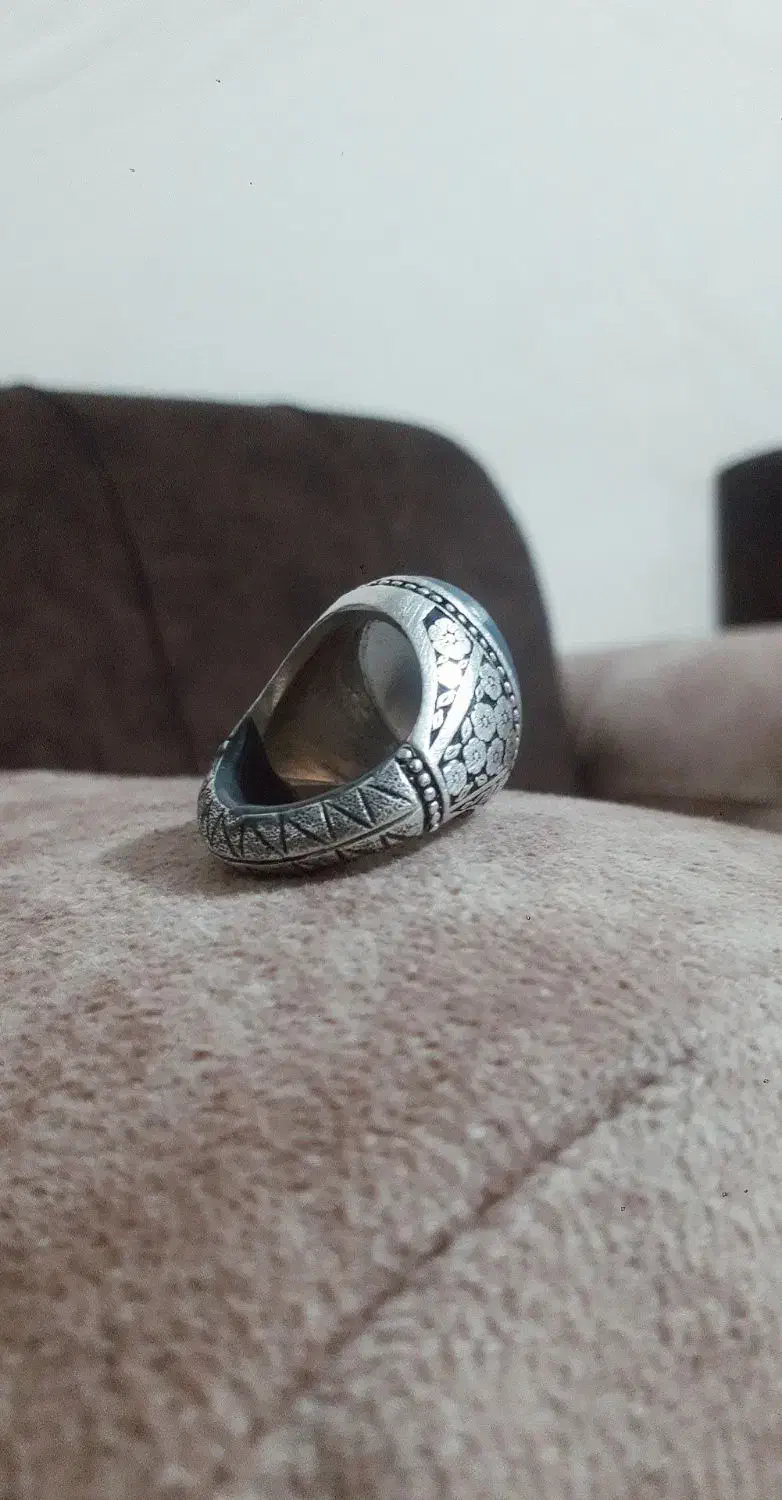 انگشتر شجر قائن گل مشکی|زیورآلات و اکسسوری|قوچان, |دیوار