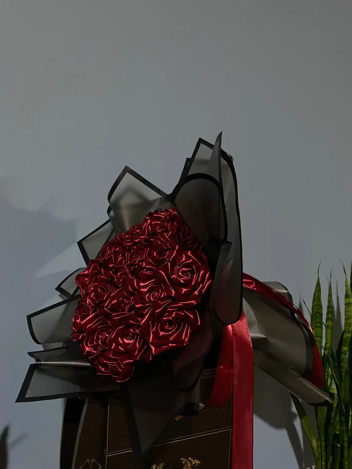 گل رز روبانی|گل مصنوعی|آمل, |دیوار