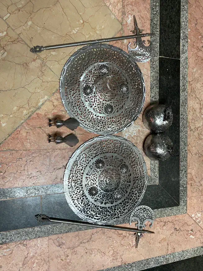 طراحی و ساخت صنایع فولادی /ملزومات علامت /سردم/سپر|کلکسیون اشیاء عتیقه|تهران, استاد معین|دیوار