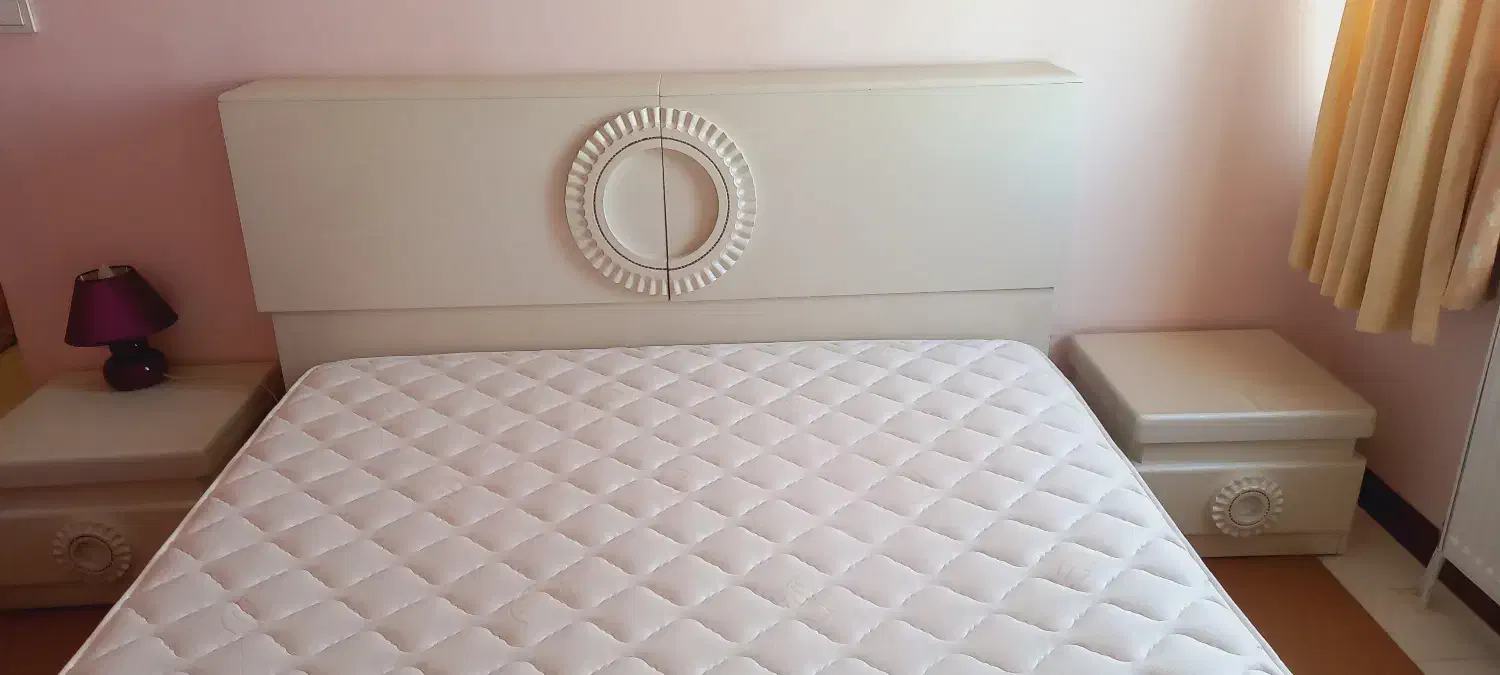 تختخواب دونفره سایز 200 در 160+ جک فلزی+ تشک رویا|تخت و سرویس خواب|پردیس, فاز ۵|دیوار