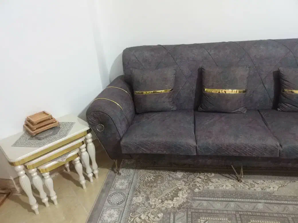 مبل راحتی مدل اسکارلت پایه فلزی پارچه خارجی|مبلمان خانگی و میز عسلی|برخوار, |دیوار