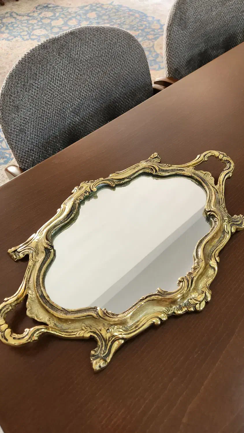 دکوری برنز با سینی|ظروف سرو و پذیرایی|نظرآباد, نظرآباد|دیوار