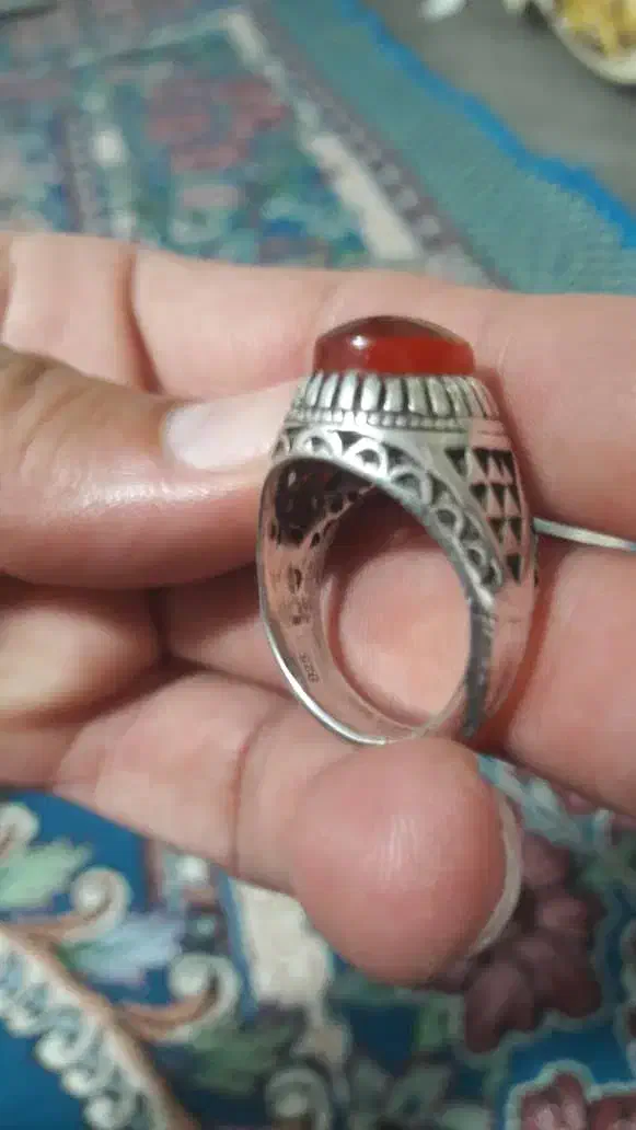 انگشتر عقیق یمنی سنگ اصیل اصلی کمیاب  دومهردار|جواهرات|اردبیل, |دیوار