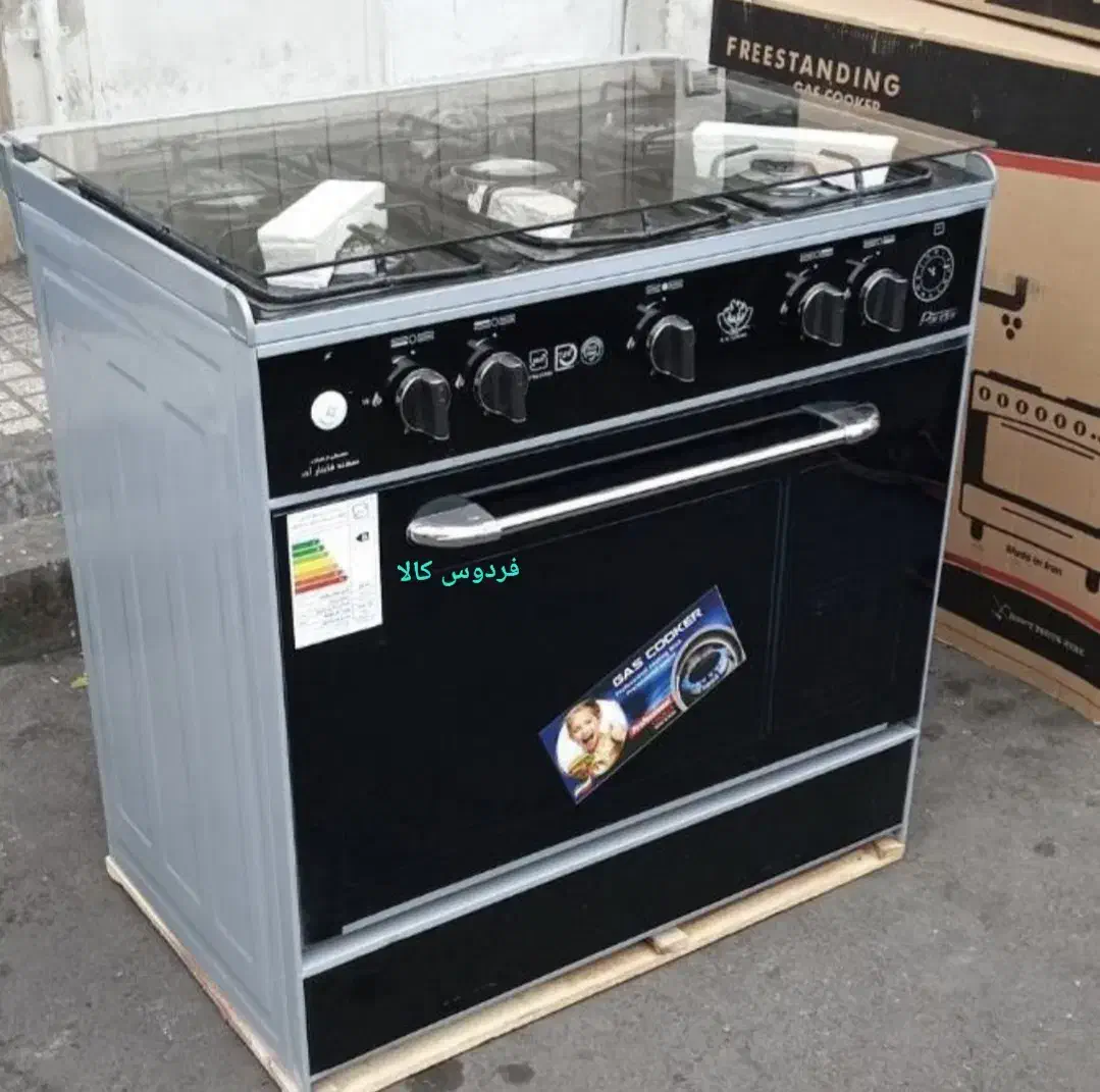 اجاق گاز طرح فر ۵شعله لعاب Gorganferdoskala|اجاق گاز و لوازم برقی پخت‌وپز|گرگان, |دیوار