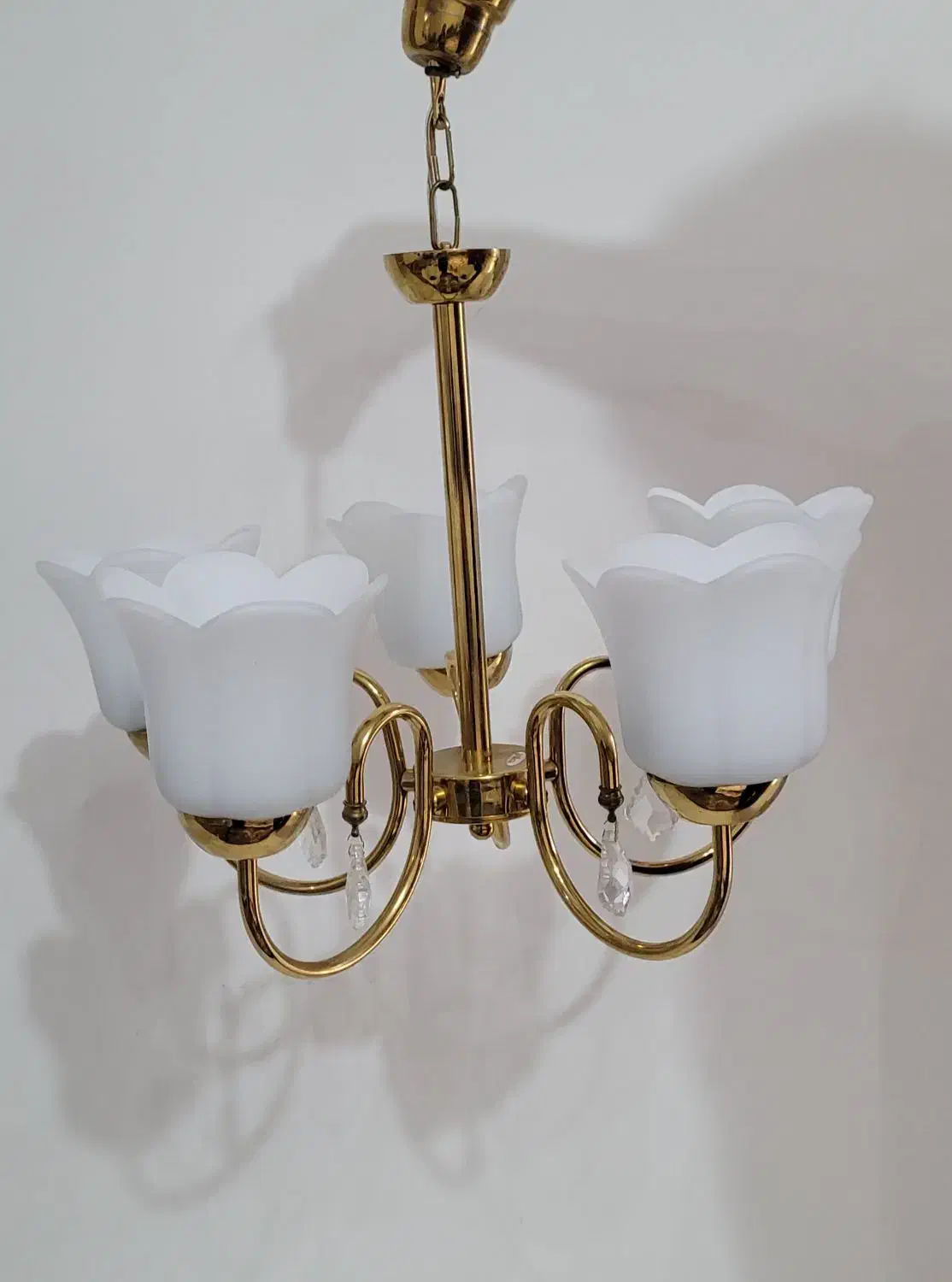 لوستر پنج شعله چشمه نور..|لوستر و چراغ آویز|بومهن, |دیوار