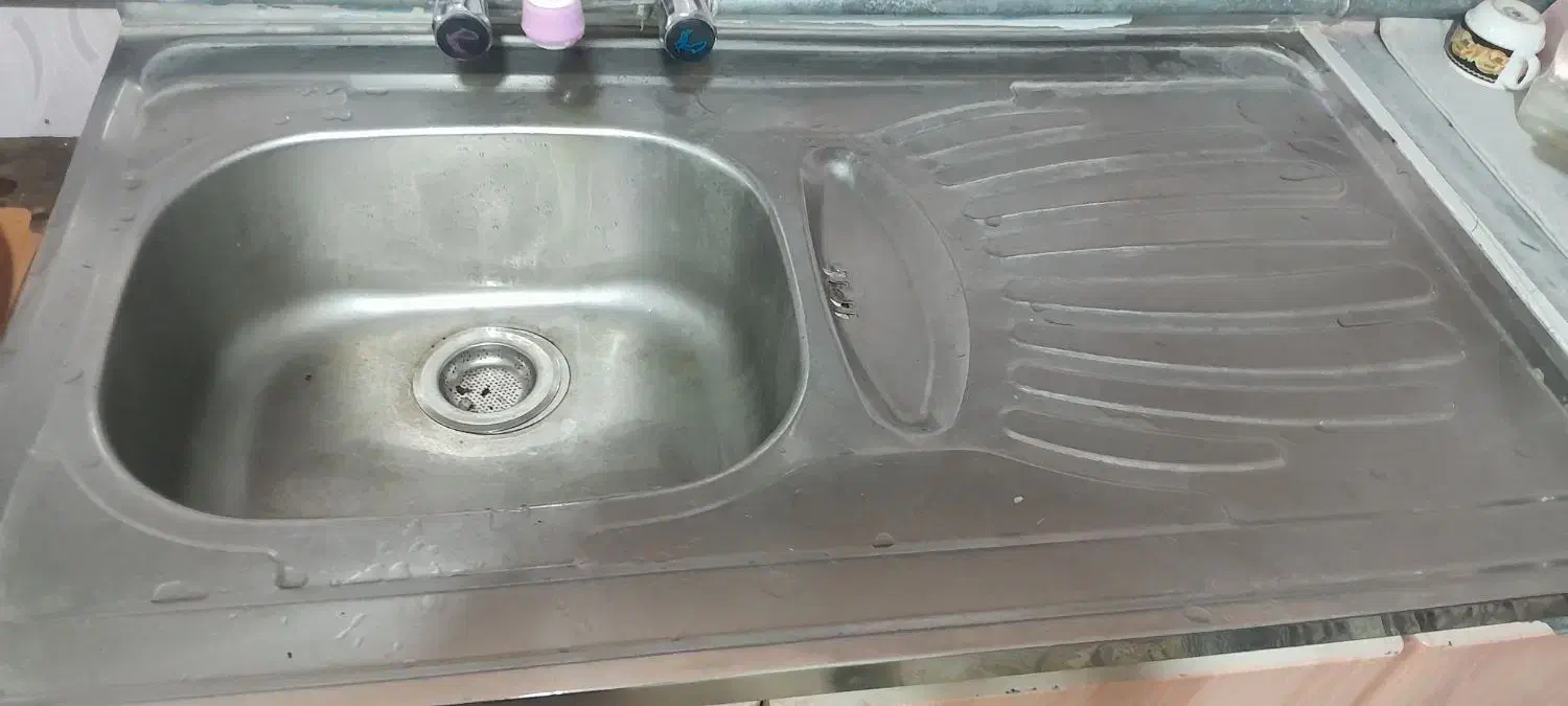 آبچکان،کابیت فلزی،سینک|آب‌چکان و نظم‌دهنده ظروف|کنگاور, |دیوار