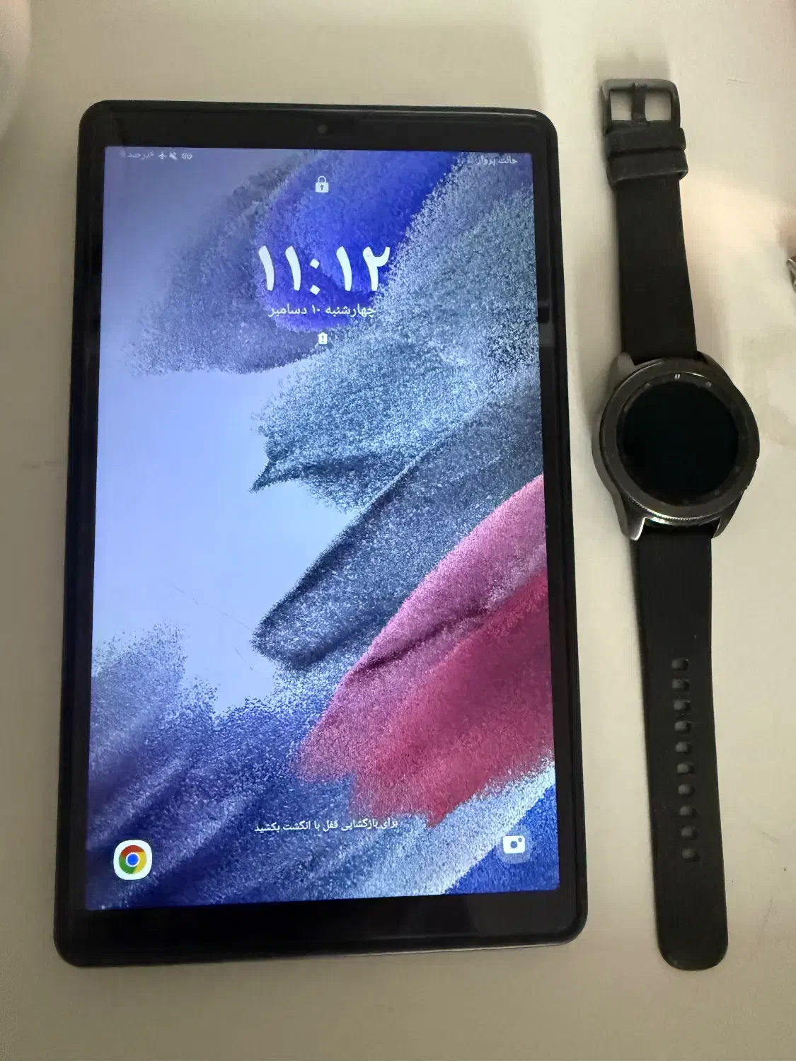 تبلت a7 لایت و ساعت هوشمند سامسونگ مدل R810|تبلت|ملایر, |دیوار