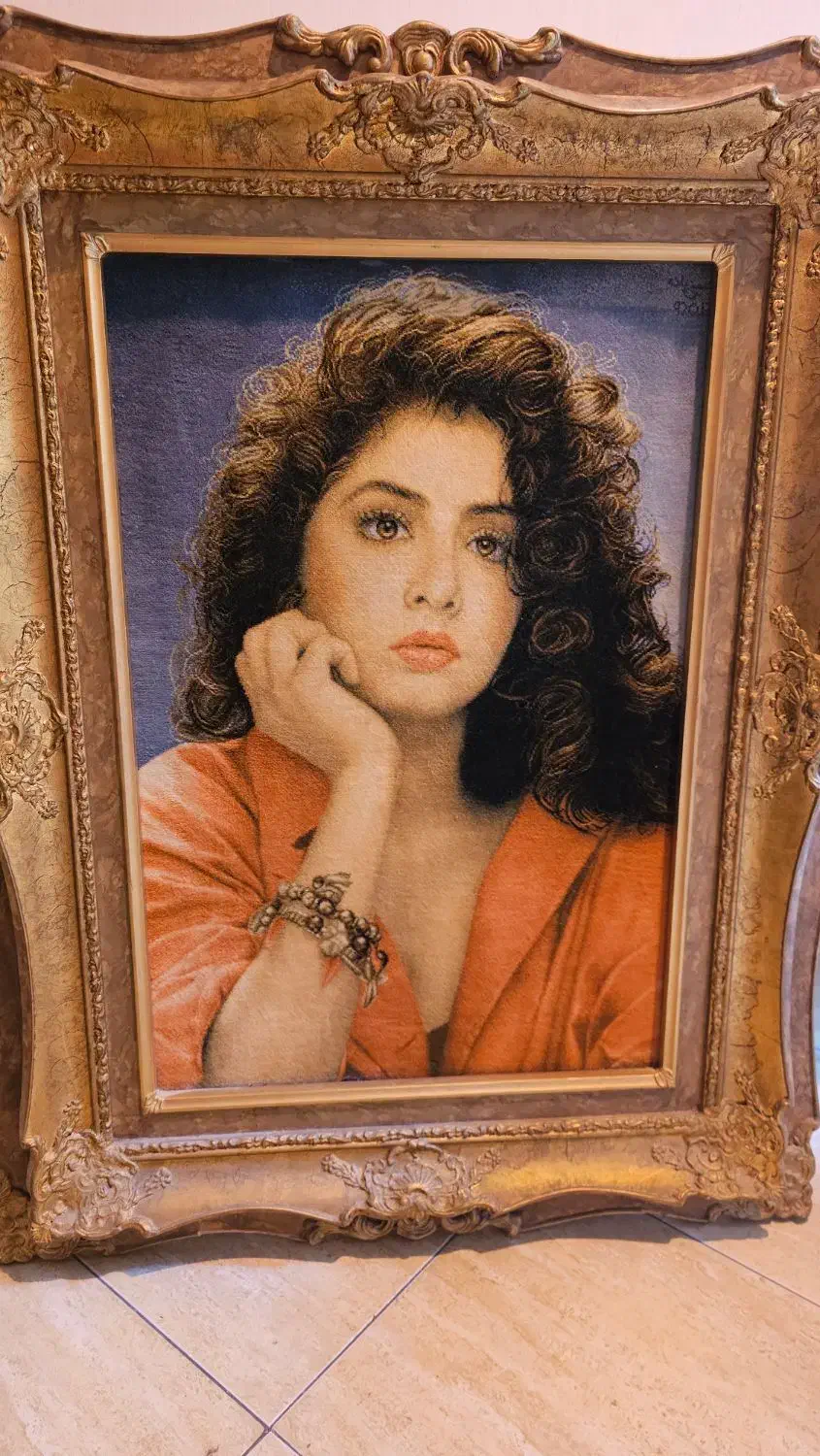 تابلو فرش دستباف بافت چله ابریشم|تابلو فرش|تهران, باغ فیض|دیوار