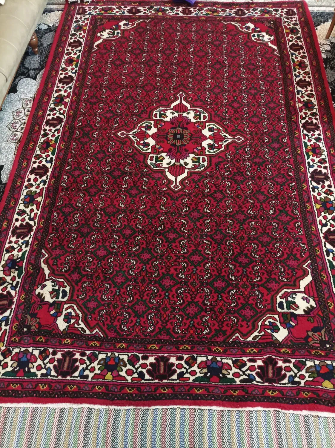 دو عدد فرش دستبافت ازندریان نو|فرش|همدان, |دیوار