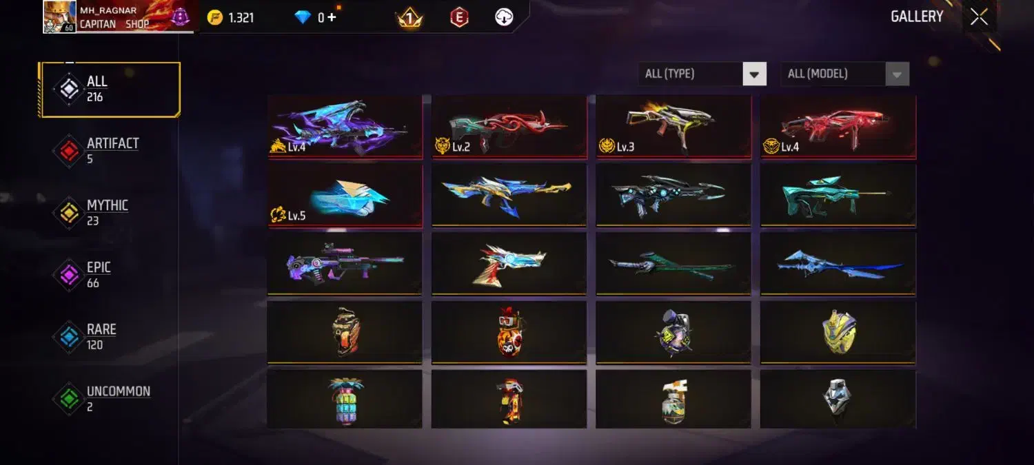 اکانت فری فایر شاپ|کنسول، بازی ویدئویی و آنلاین|اصفهان, چرخاب|دیوار