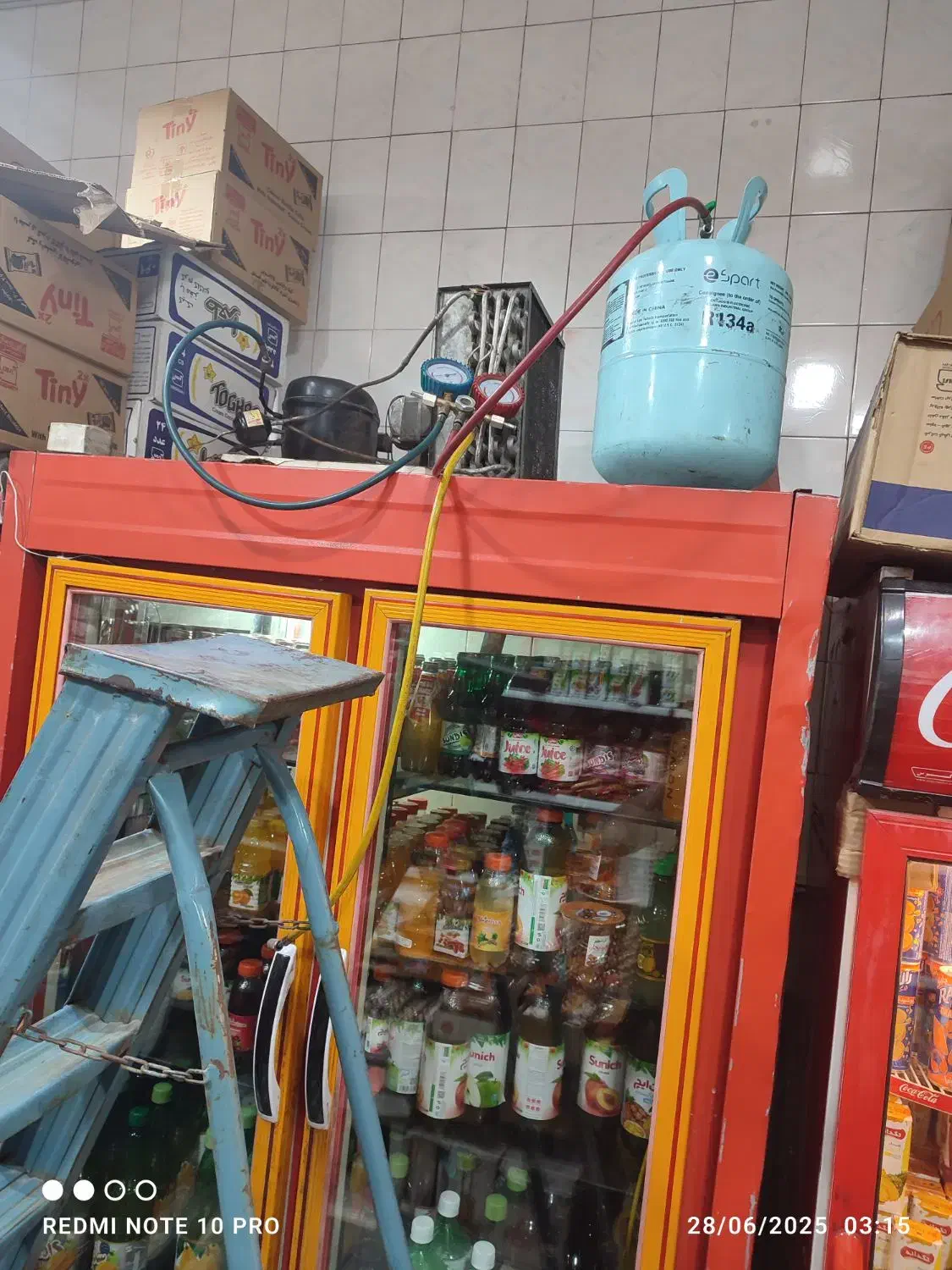 تعمیر شارژگاز یخچال ویترینی ایستاده درمحل (تضمینی)|خدمات پیشه و مهارت|تبریز, |دیوار