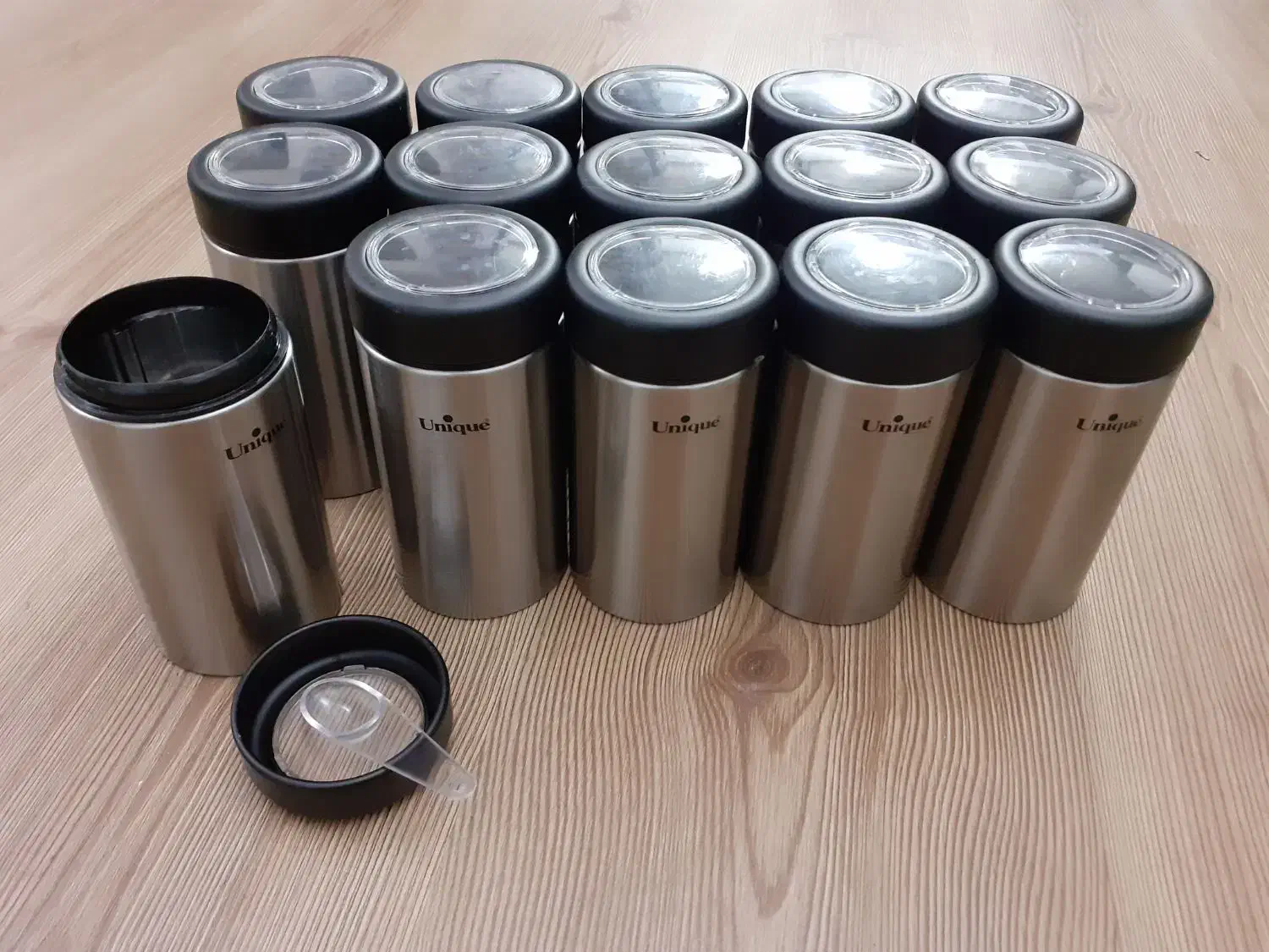 بانکه و ادویه پاش و سطل برنج یونیک|ظروف نگهدارنده، پلاستیکی، یکبارمصرف|قزوین, |دیوار