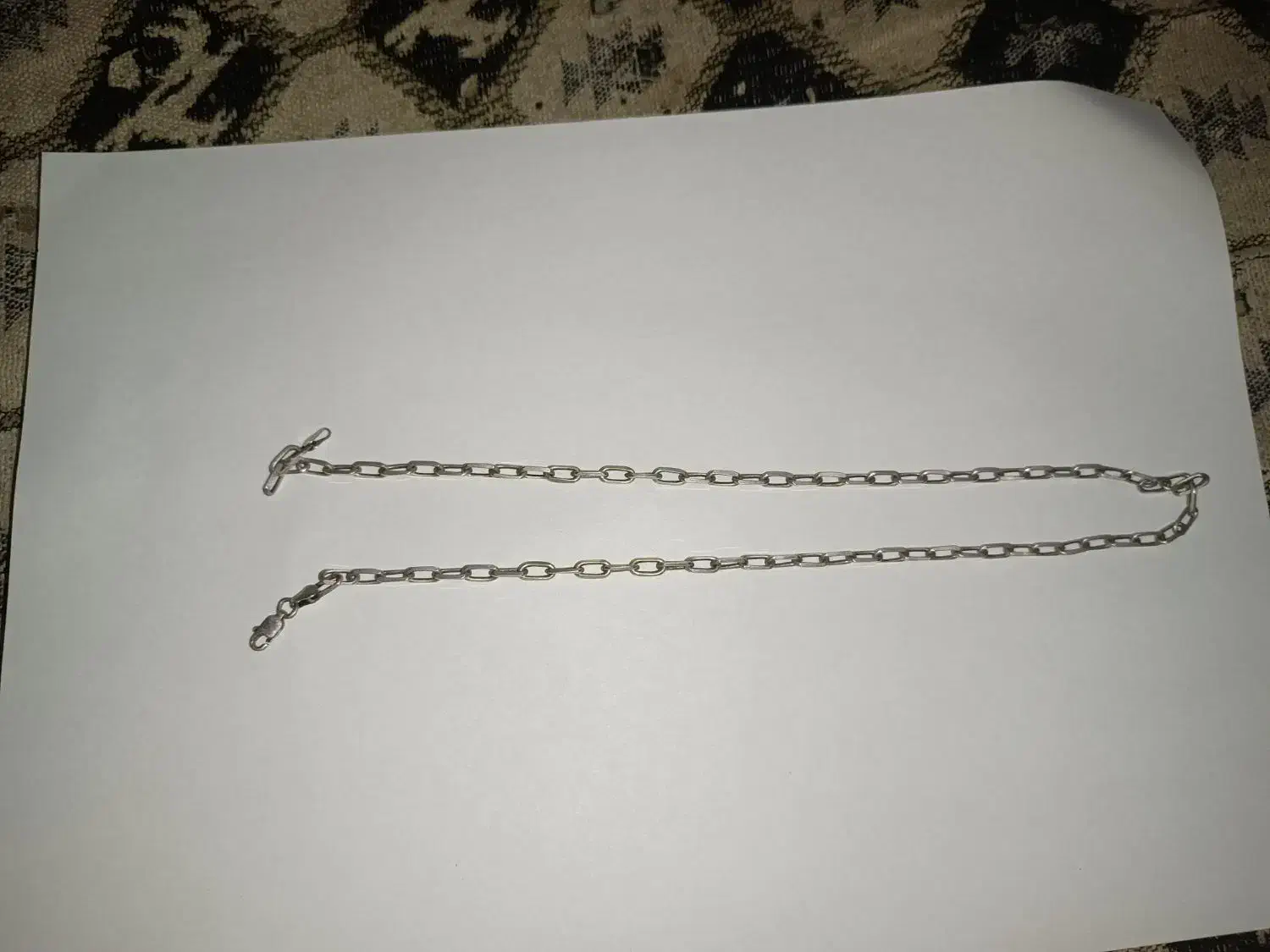 دوعدد زنجیر نقره|جواهرات|رشت, لاکان شهر|دیوار