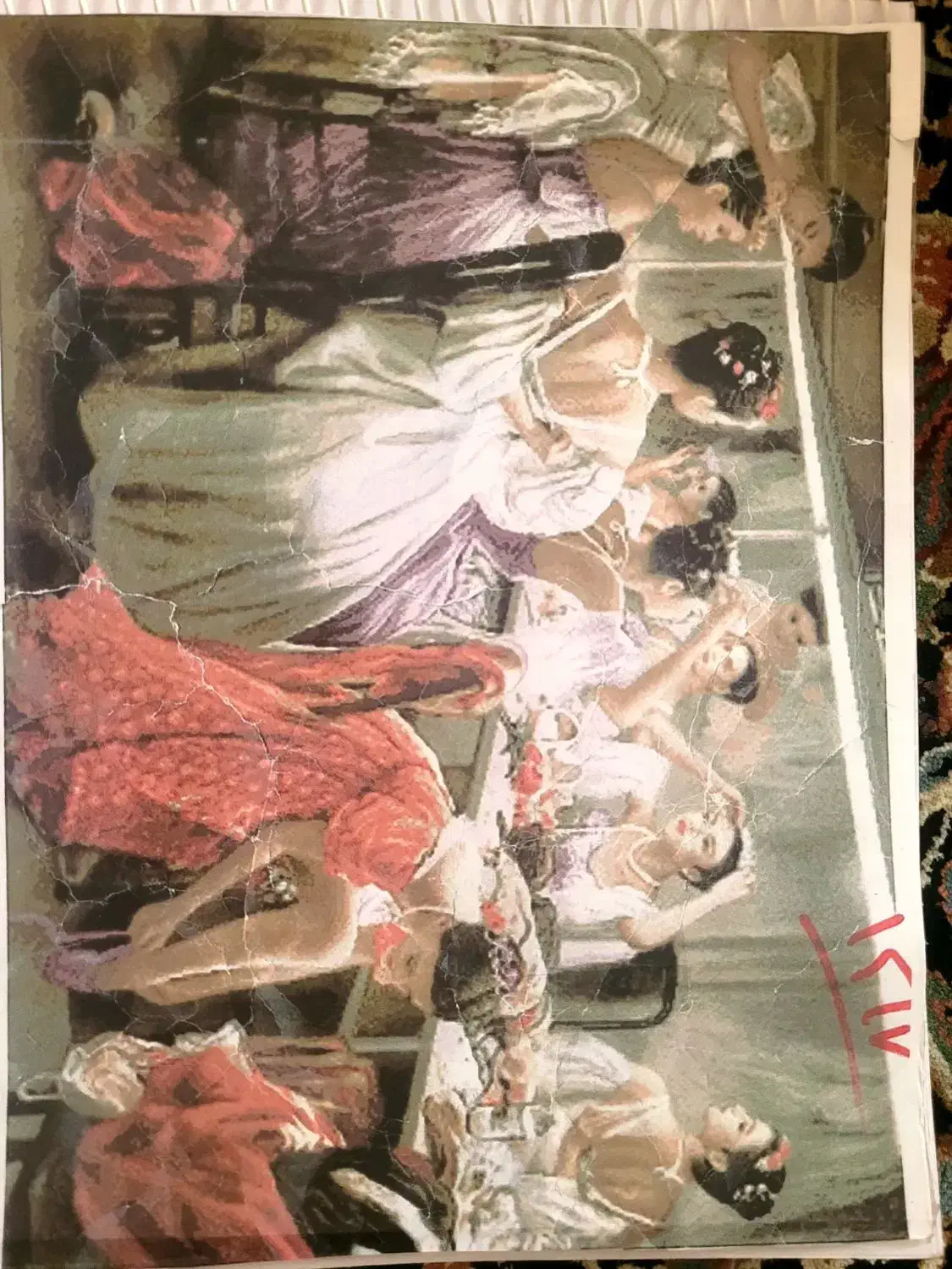 نخ و نقشه تابلوفرش تصویری ظریف تبریز  ۴۶ رنگ|تابلو فرش|شیراز, شهرک مفتح|دیوار