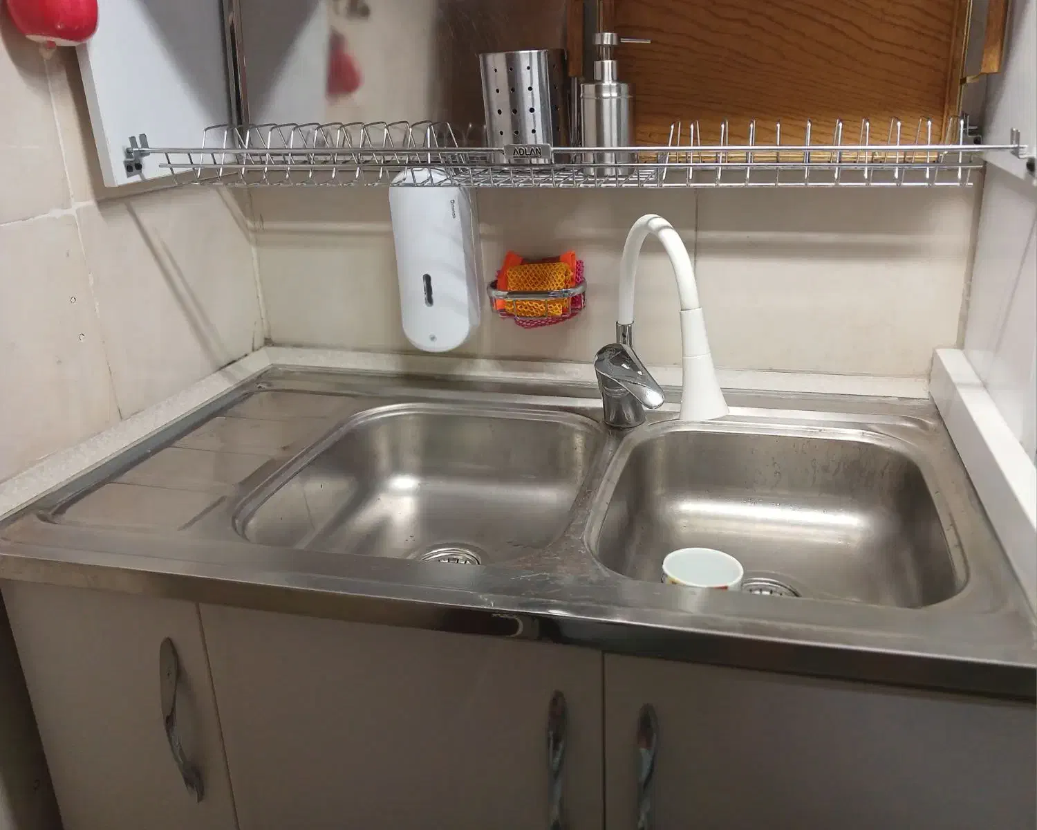 سینک دوقلو و کابینت ظرفشویی و باکس ظرف|مصالح و تجهیزات ساختمان|تهران, ائمه اطهار|دیوار