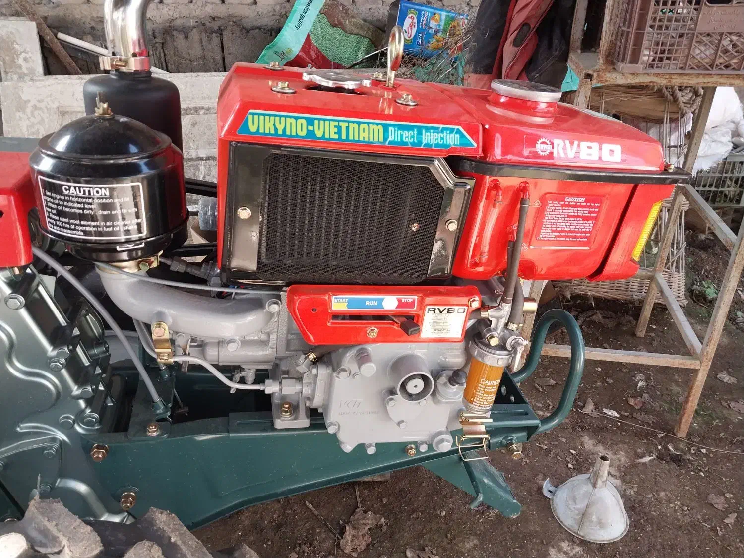 تیلرکشاورزی خشک با تمام ادوات وبارکش|ماشین‌آلات صنعتی|سیاهکل, |دیوار