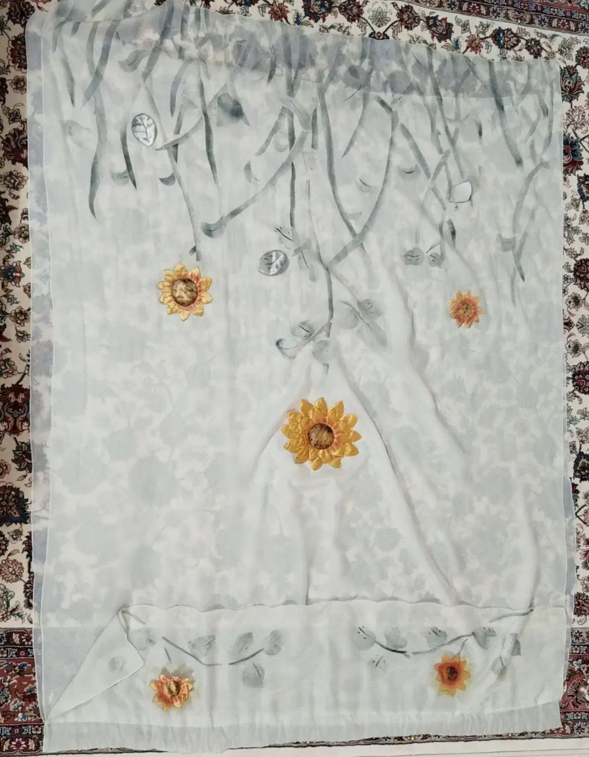 پرده اتاق خواب|پرده، رانر، رومیزی|تربت‌حیدریه, شهرک ولیعصر|دیوار