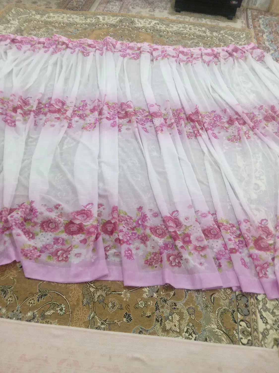 فروش پرده حریر|پرده، رانر، رومیزی|بروجرد, |دیوار