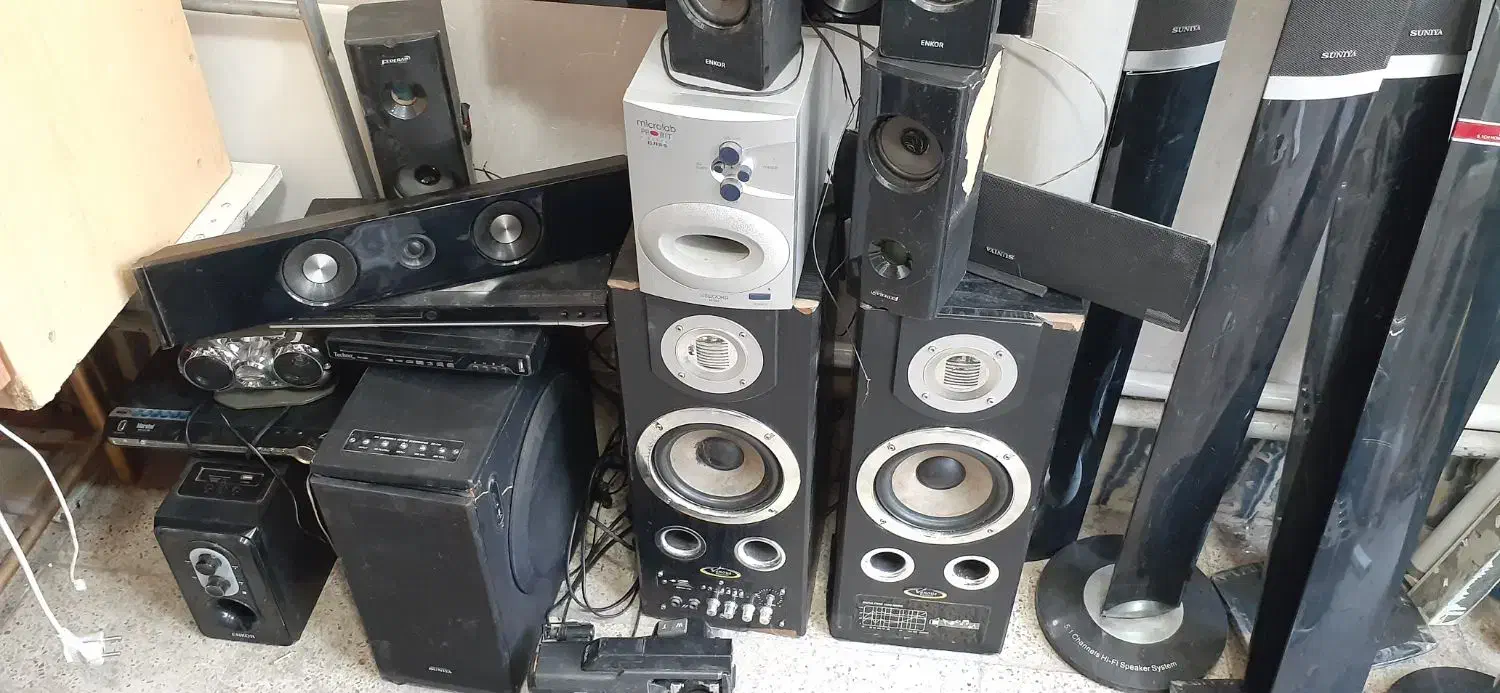 سینما خانواده باند بلند گو. اسپیکر ساپ|سیستم صوتی خانگی|تبریز, |دیوار