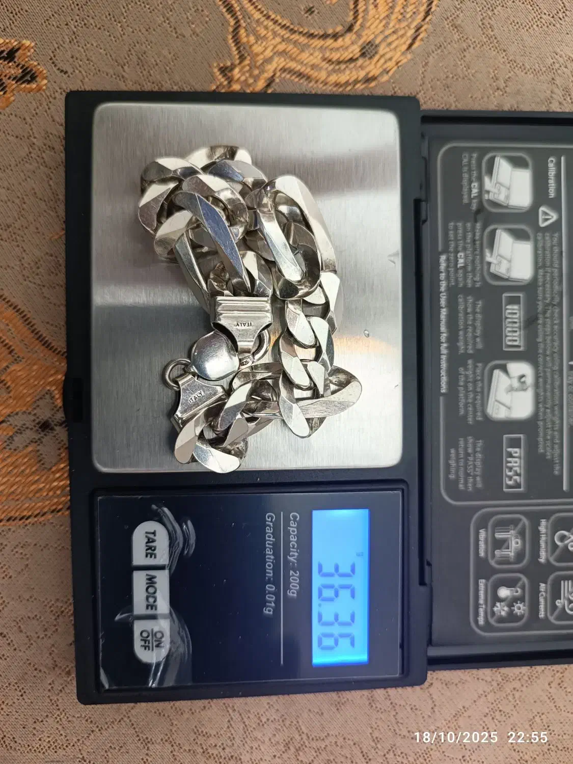 دستبند نقره ایتالیایی فیگارو|جواهرات|تهران, شمس‌آباد|دیوار