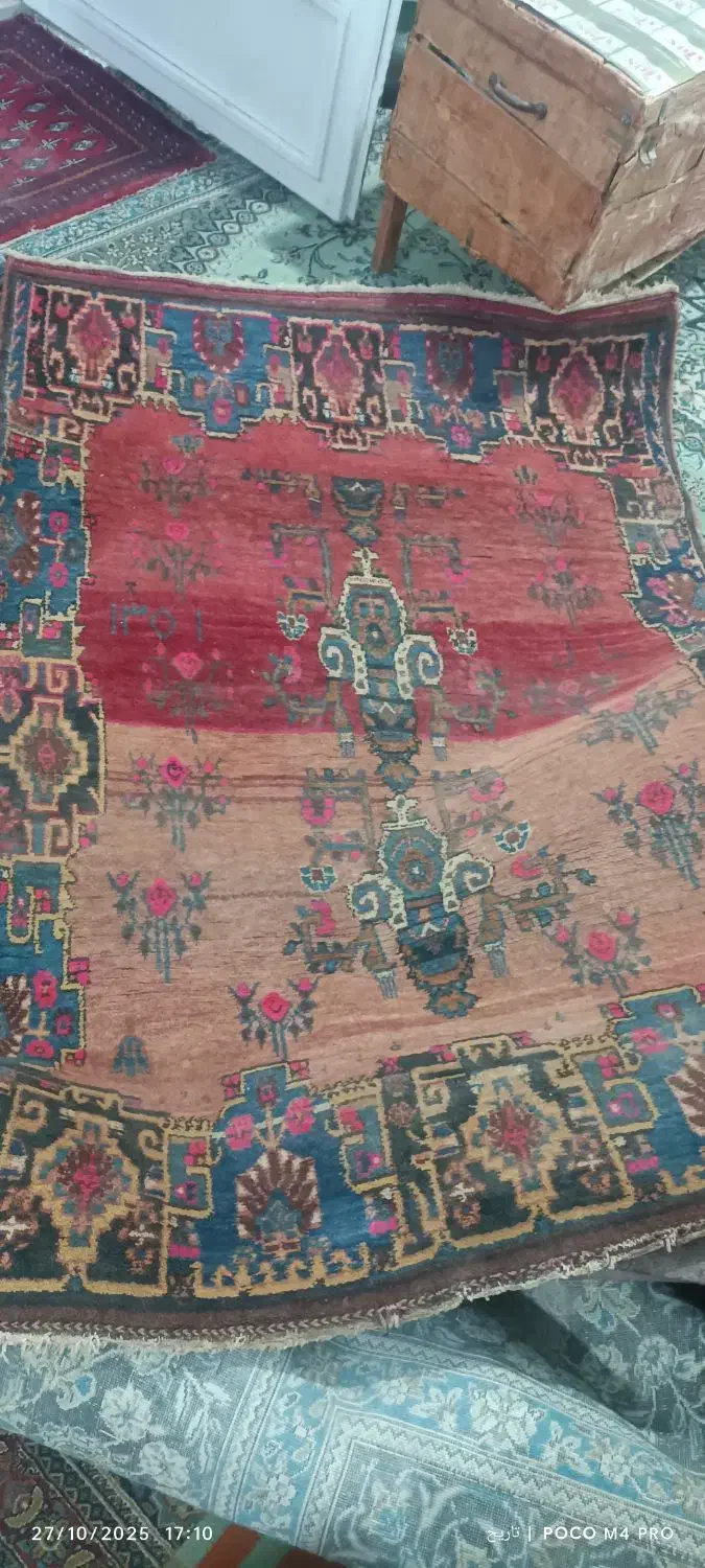 دو عدد قالی دست بافت قدیمی|فرش|رفسنجان, |دیوار