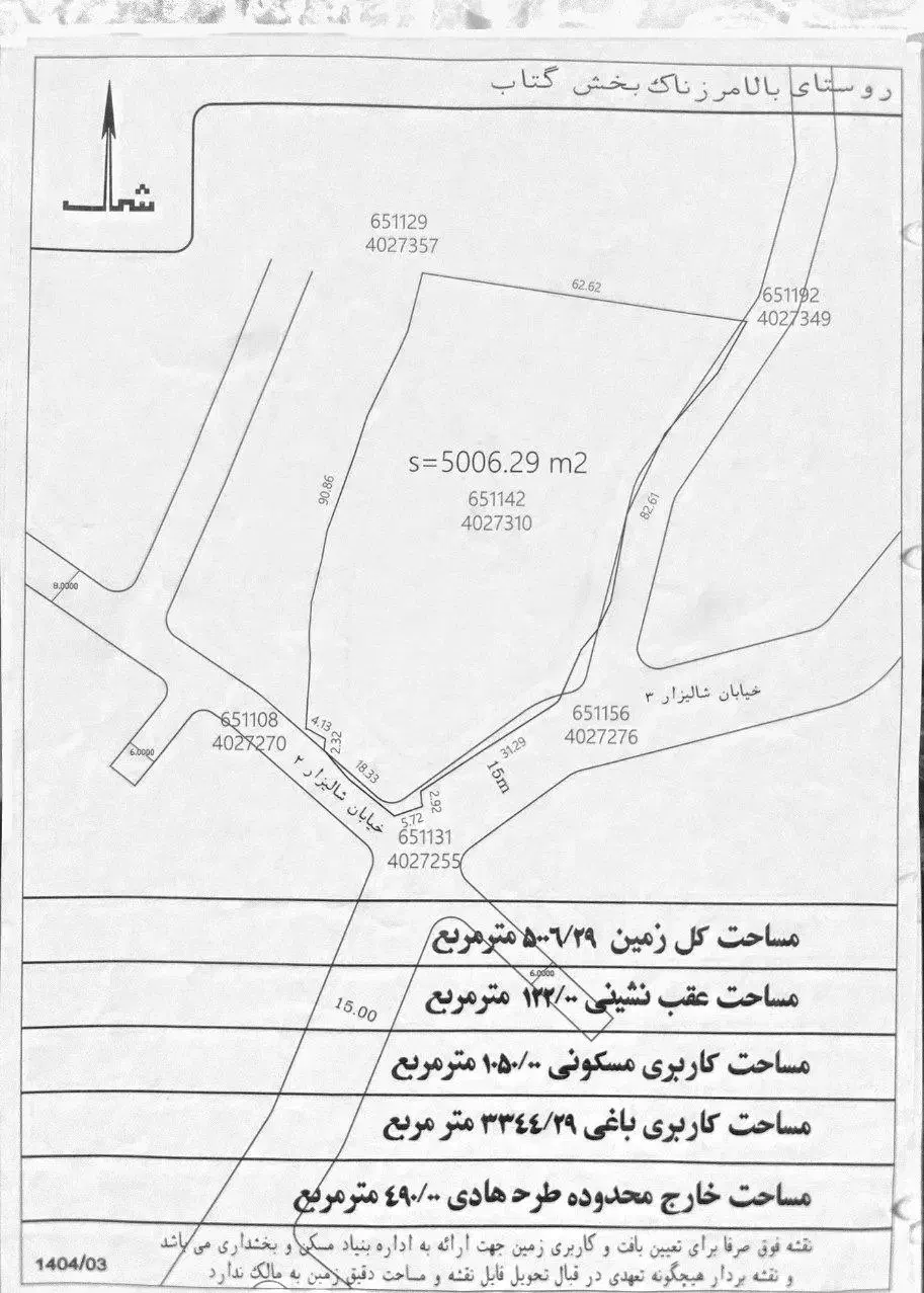 730 متر باغ خانه سرای مرکبات در بافت|فروش زمین و ملک کلنگی|گتاب, |دیوار