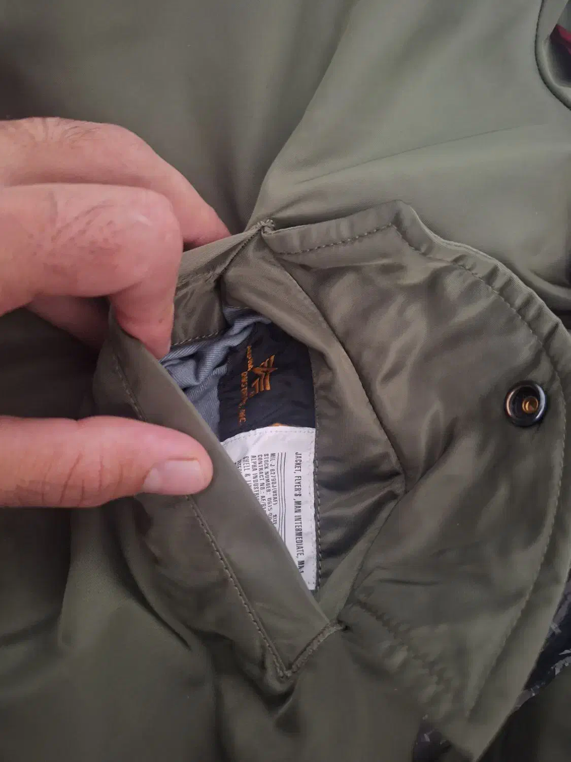 کاپشن خلبانی اصلی آمریکایی آلفا|لباس|سیرجان, |دیوار