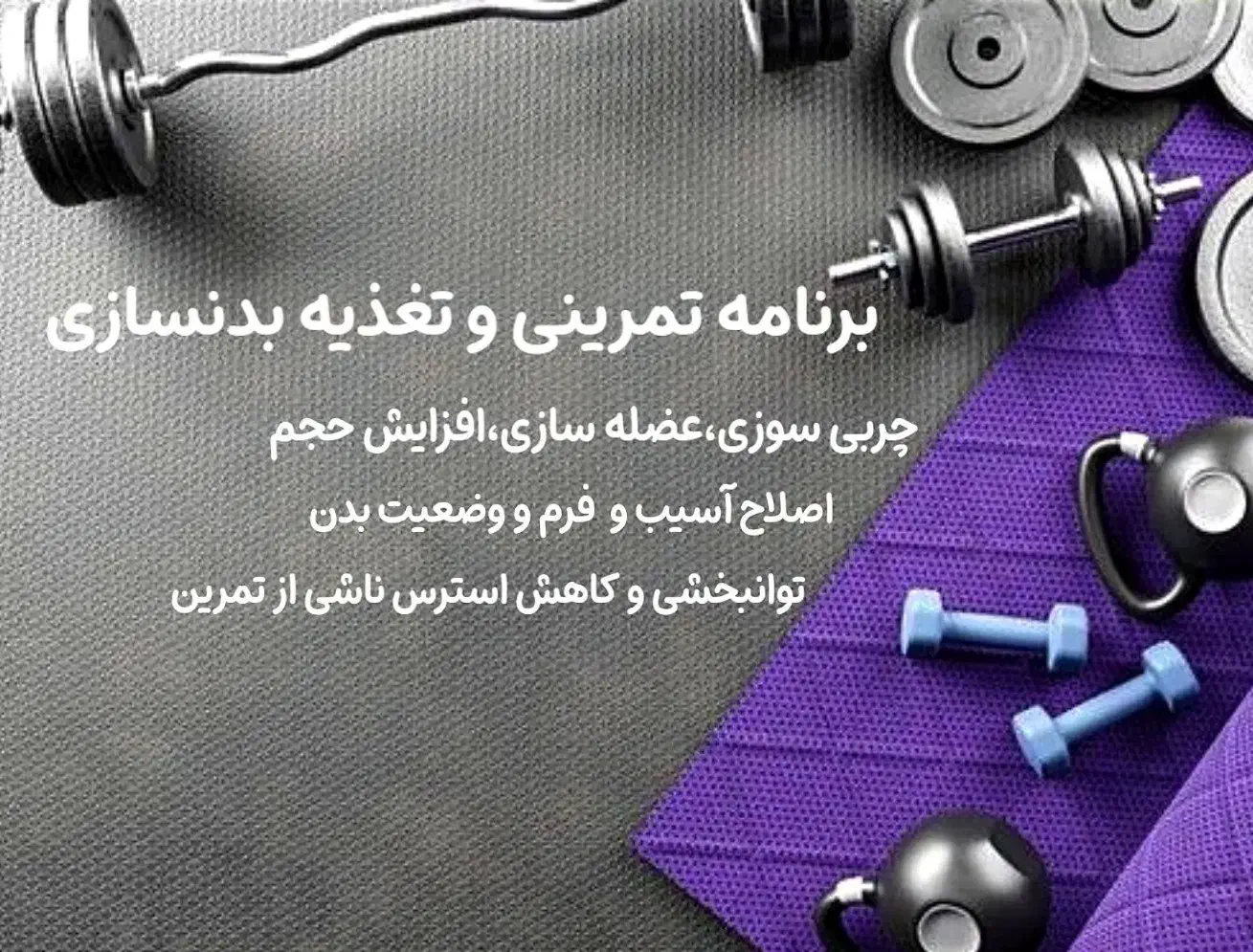 برنامه تمرینی و تغذیه بدنسازی آنلاین و اختصاصی|خدمات آموزشی|رشت, توشیبا|دیوار
