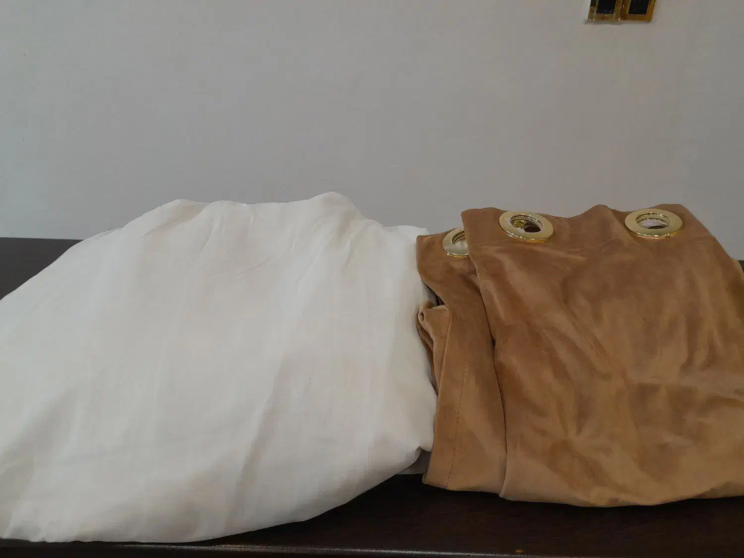 پرده پانج حریر و شال پانج مسکن مهر ها|پرده، رانر، رومیزی|کرمانشاه, |دیوار