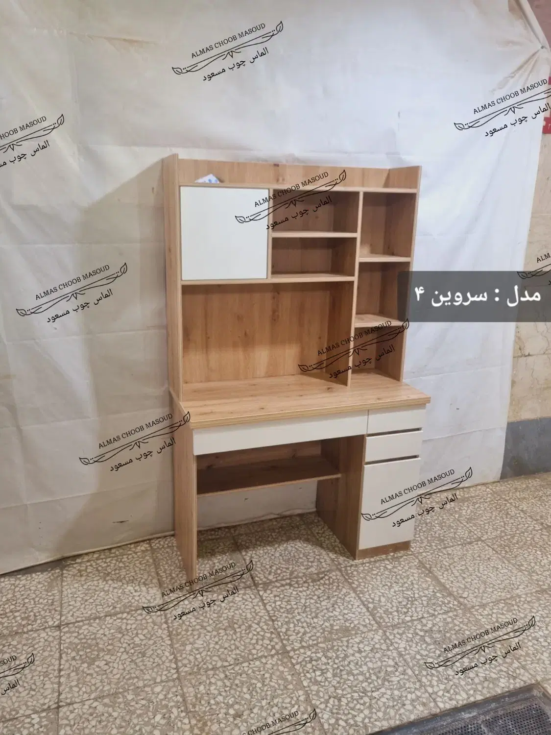 میزتحریر الماس چوب مسعود ( مدل سروین ۴ ) طول ۱۰۰|میز تحریر و کامپیوتر|تهران, اوقاف|دیوار