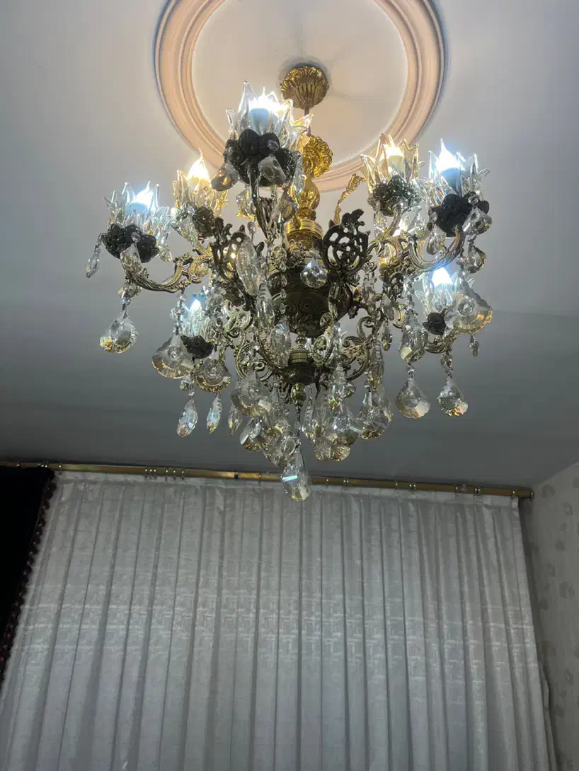 لوستر برنجی|لوستر و چراغ آویز|تهران, مسعودیه|دیوار