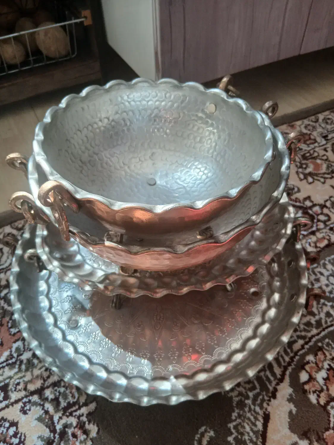 ظروف مس وبرنجی|صنایع دستی و سایر لوازم تزئینی|بروجرد, |دیوار