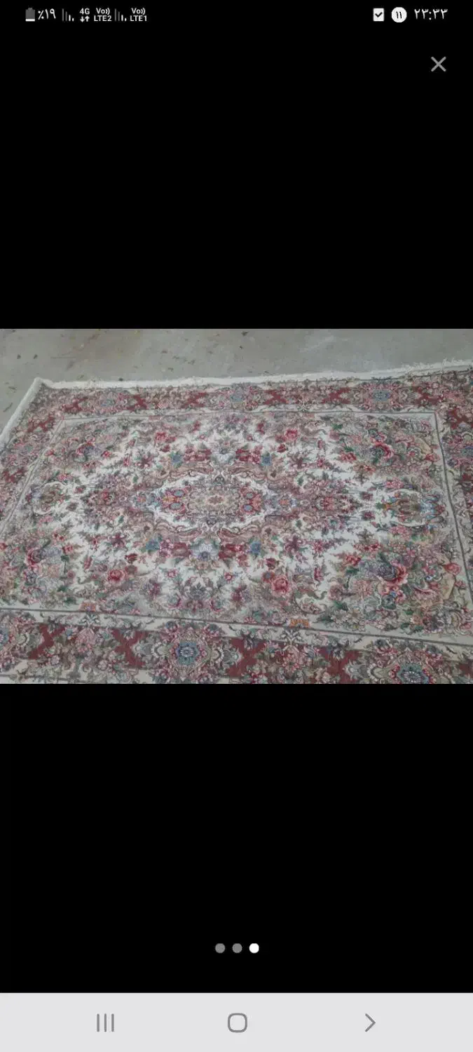 یک جفت دستباف خطیبی مرینوس گل  ابریشم اعلا|فرش|تبریز, |دیوار